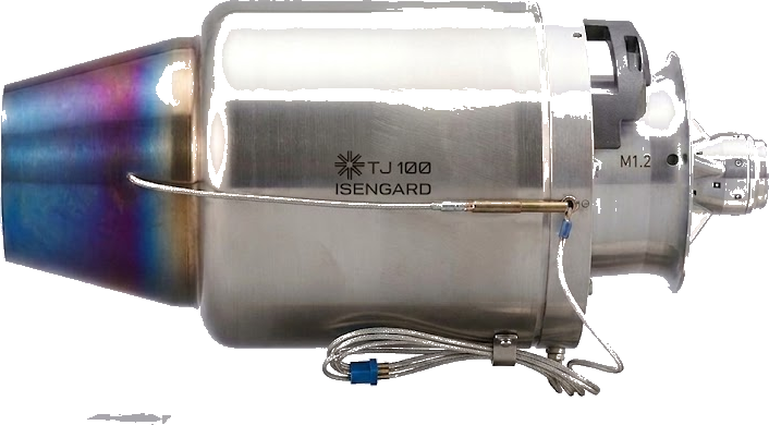 TJ-100 turbine, side profile